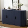 Bella Depot 63''W Vertical Striped Door Storage Cabinet - 3 of 4