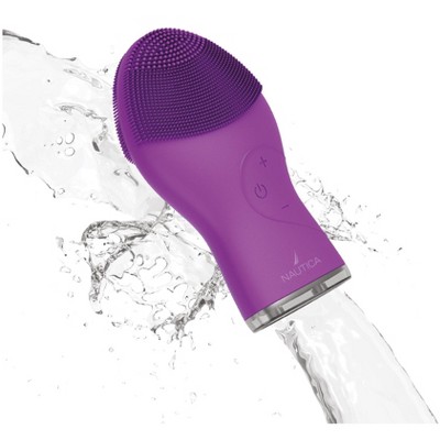 Nautica PC120 Sonic Facial Cleansing Brush Made with Ultra Hygienic Soft Silicone, Waterproof and Rechargeable Face Scrub Brush for Men & Women