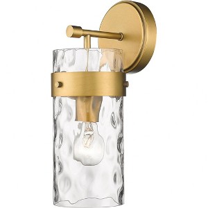 Fontaine 14" Glass Wall Sconce - Dimmable, Damp Rated, 1 Bulb, Elegant Design - 1 of 4