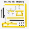 2 Ton Folding Hydraulic Engine Hoist with Leveler, 4400 LBS ，with Telescopic Boom & 6 Casters, for Garage Workshop Warehouse - 3 of 4