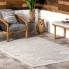 Nuloom Mindi Bold Geometric Indoor/Outdoor Patio Area Rug 5x7, Gray - 2 of 4