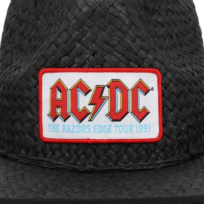 ACDC Logo Patch Straw Cowboy Hat - image 2