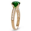 Designs By Gioelli 10K Yellow Gold Simulated Emerald Ring - 2 of 3