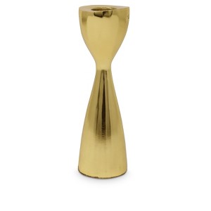 HomeRoots 6" Gold Stainless Steel Tabletop Taper Candlestick - 1 of 4