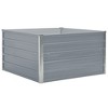 vidaXL Raised Square Garden Bed - Galvanized Steel in Gray - 39.4 - 2 of 4