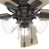 Hunter Fans 52" Crestfield Lighted Ceiling Fan Noble Bronze Finish with Integrated LED and Pull Chain Control - 4 of 4