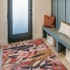 HomeStock Outdoor Washable Seagrove Orange & Cream 3' X 5', Machine Woven with Printed Designs, Coastal - 3 of 4
