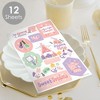 Big Dot of Happiness Pajama Slumber Party - Girls Sleepover Birthday Party Favor Sticker Set - 12 Sheets - 120 Stickers - 2 of 4