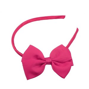 Unique Bargains Bow Headband Fashion Cute Polyester Hairband for Teenager 5.9x4.4 Inch - 1 of 4