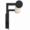 Crystorama Lighting Clinton 1 - Light Vanity in  Matte Black - 4 of 4