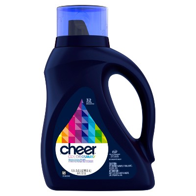 Cheer Liquid Laundry Detergent 32 loads 46 fl oz, HE Compatible
