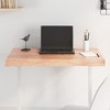 vidaXL Table Top, Light Brown 31.5"x23.6"x(0.8"-2.4") Treated Solid Wood Live Edge - 2 of 4