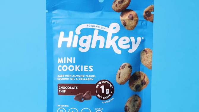 HighKey Chocolate Chip Mini Cookies - 2oz, 2 of 15, play video