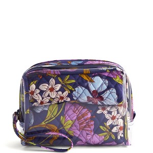 Vera Bradley Women's Outlet Clear 3-Piece Cosmetic Toiletry Bag Set - 1 of 2