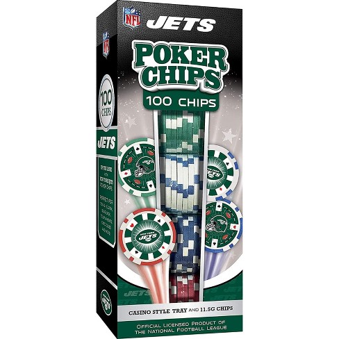 Masterpieces Inc Ny Jets Nfl 100-piece Poker Chips : Target