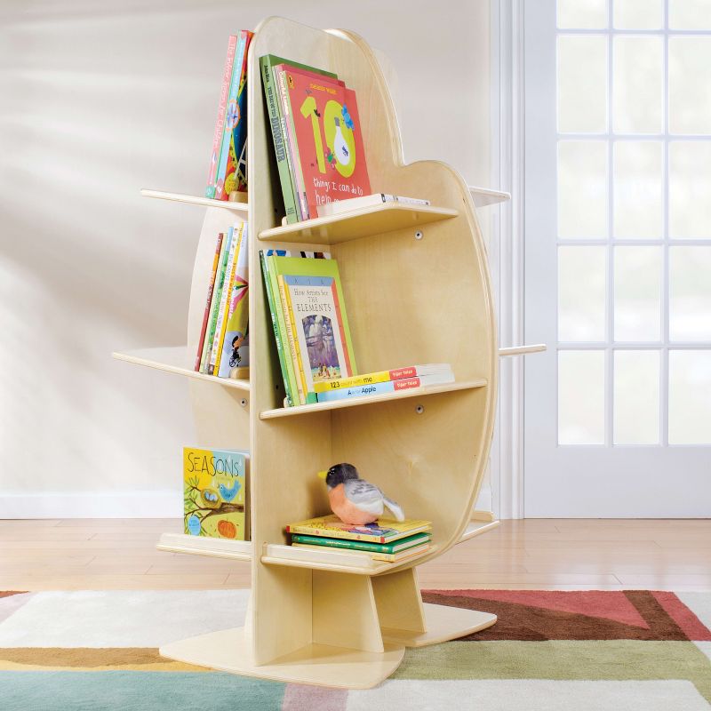 Guidecraft EdQ Reading Tree: Children's Wooden Tree-Shaped Bookshelf for Kids' Bedroom, Classroom or Playroom Free Standing Book Rack, 4 of 8