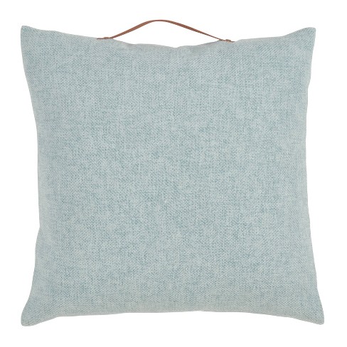 18x18 Chenille With Handle Poly Filled Square Throw Pillow - Saro  Lifestyle : Target