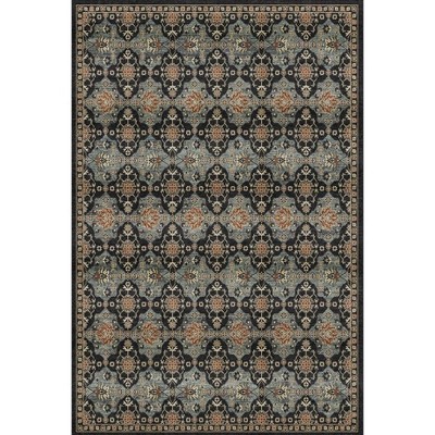 Boho Vintage Area Rug Colorful Floral Farmhouse Carpet Traditional Rug for Living Room, Bedroom