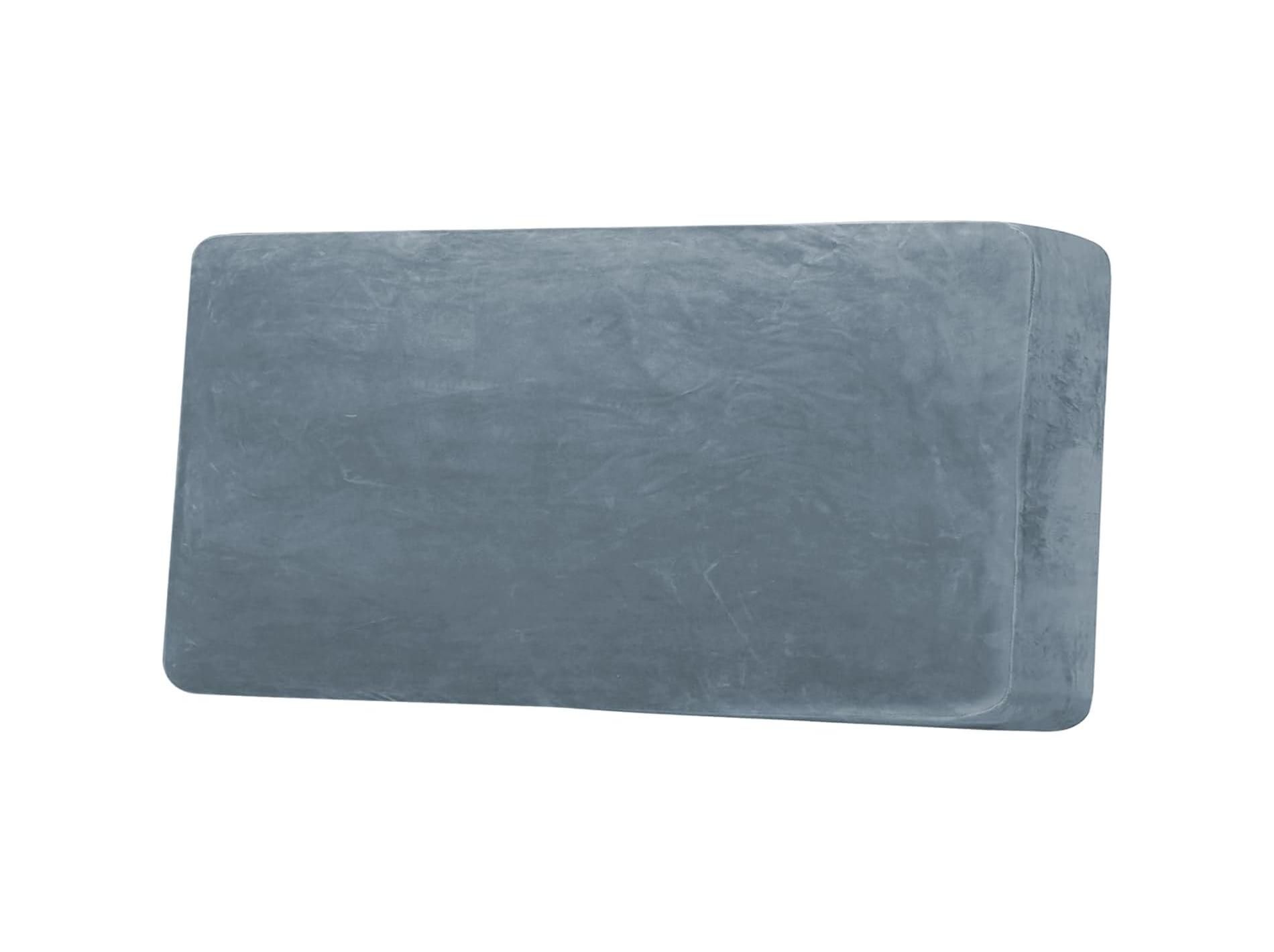 H.Versailtex Velvet Seat Cushion Cover for Armchair Loveseat and Sofa STONE BLUE 1 Cushion Sofa