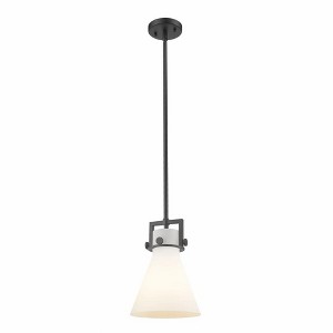 Newton Cone - 1 Light Stem Hung Pendant In Industrial Style-11.38 Inches Tall and 8 Inches Wide - 1 of 1