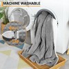 Electric Heated Throw Blanket with Waffle Texture, Soft Flannel, ETL Certified, 5 Heat Settings, Machine Washable, Auto Shut-Off 4 Hours - 4 of 4