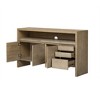 60" Storage Cabinet Buffet Sideboard with 3 Doors, 3 Drawers and Open Shelf, Wood Accent Entryway Console Table - 4 of 4
