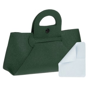 Unique Bargains PU Leather Waterproof Multi-Function Eyeglass Case with handle 7.1" x 3.3" - 1 of 4