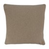 Saro Lifestyle Beaded + Embroidered Reindeer Pillow - Down Filled, 18" Square, Natural - 2 of 3
