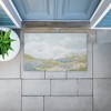 Stupell Industries Subtle Blue Floral Meadow Printed Outdoor Door Mat, design by Patricia Pinto, 18"x30" - 4 of 4