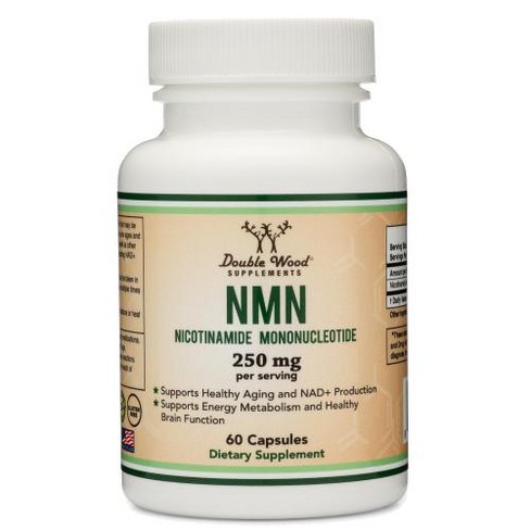 Nicotinamide Mononucleotide (NMN) - 60 x 125 mg capsules by Double Wood  Supplements - NAD+ Booster, Longevity Support