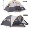 Anybear 6 Person Camping Tent with Screen Room Gray Waterproof - 3 of 4