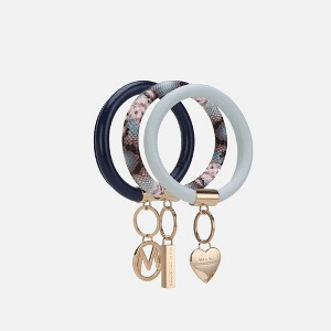 MKF Collection Jasmine 3 Piece Bangle Wristlet and Keychain Set by Mia K - 1 of 3