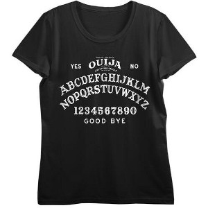 Ouija Game Board Women’s Black Crew Neck Short Sleeve T-shirt - 1 of 3