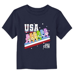 Care Bears Fourth of July USA 1776 Rainbow T-Shirt - 1 of 3