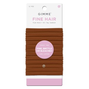 Gimme Beauty Fine Hair Tie Bands - 12ct
 - 1 of 4