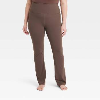 Women's Brushed Sculpt Curvy Pocket Straight Leg Pants - All In Motion™  Espresso 4x : Target
