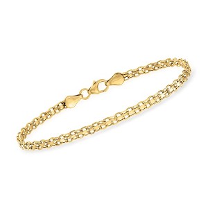 Pure Collection by Ross-Simons Italian 14kt Yellow Gold Bismark-Link Bracelet - 1 of 4