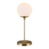 Hudson and Canal 21" Tall Globe and Stem Table Lamp with Round Glass Shade - 3 of 4