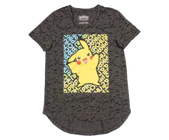 Girls' Pok&#233;mon Short Sleeve T-Shirt - Charcoal Gray XS