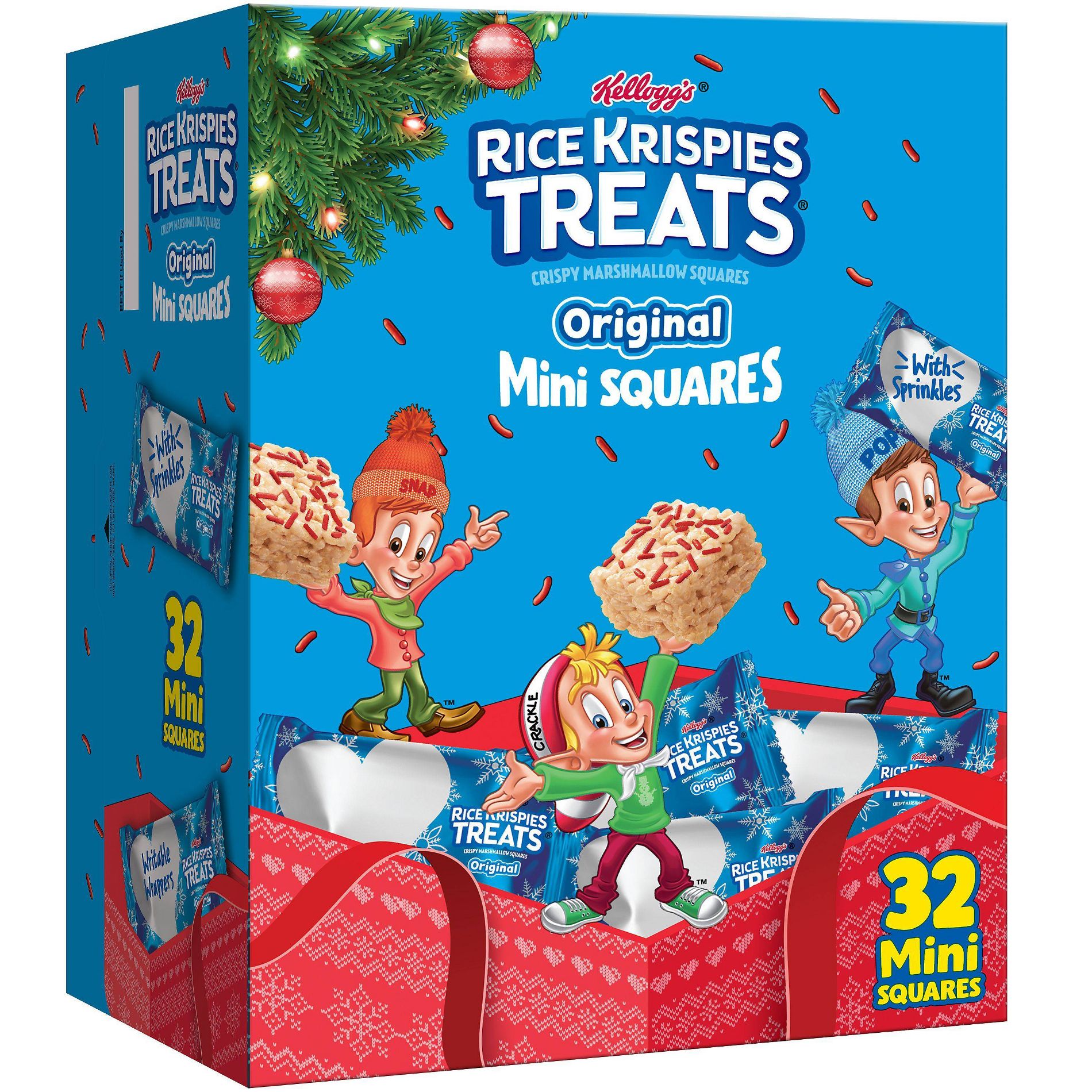 Rice Krispies Treats Christmas Minis with Sprinkles - 12.4oz/32ct