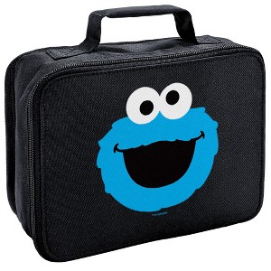 Sesame Street Cookie Monster Head Insulated Soft Sided Lunch Box - 1 of 4