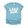 Simply Sage Market Lake Bum Wavy Short Sleeve Tee - M - Ocean - 2 of 4
