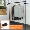 SEVOBAL Freestanding Coat Racks Adjustable Double Tier Garment Rack Heavy Duty Closet System for Versatile Indoor, Black, 92.8"*3"*122" - 2 of 4