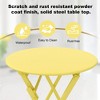 homfan 3-Piece Steel Bistro Set - 2 Weather-Resistant Folding Chairs & Table, Space-Saving for Patio/Balcony - 4 of 4