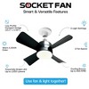 Bell + Howell Socket Fan Light – 2-in-1 LED Warm Light and Fan with Remote Control - 4 of 4