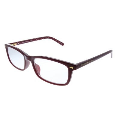 Kate Spade New York KS JODIE2 SR8 Womens Rectangle Reading Glasses Burgundy 50mm