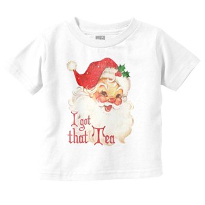 Christmas Santa I Got That Tea Toddler Baby Graphic T Shirt Brisco Brands - 1 of 4