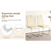 PAGED Upholstered Dining Chairs Modern Living Room Chairs Comfortable Kitchen Chairs with Metal Legs for Living Room - 3 of 4