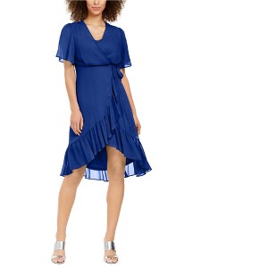 Calvin Klein Womens Ruffle High-Low Dress - 1 of 1