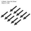 Unique Bargains Directional Sign PVC Adhesive Removable Small Arrow Sticker 4 Sheet - 3 of 4